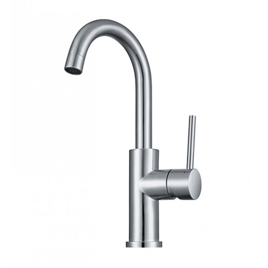 Franke FFB3350 EOS 11 1/2" Single Hole Deck Mounted Bar Kitchen Faucet in Steel