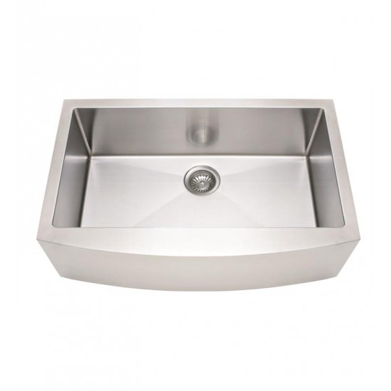 Franke FFS33B-10-18 Kinetic 33" Single Basin Undermount Stainless Steel Kitchen Sink in Satin from Home Collection