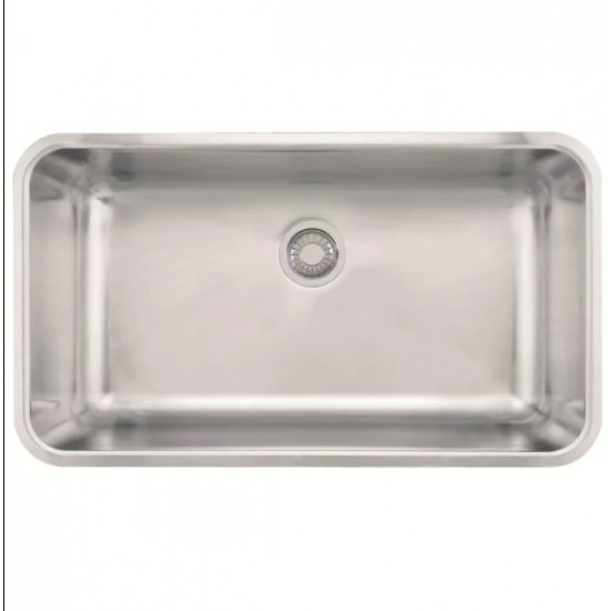 Franke GDX11031 Grande 32 3/4" Single Basin Undermount Stainless Steel Kitchen Sink