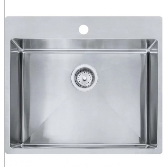 Franke HFS2522-1 Vector 25" Single Basin Undermount/Drop In Stainless Steel Kitchen Sink from Home Collection