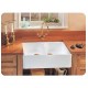 Franke MHK720-31 Manor House 31 1/4" Double Basin Apron Front Fireclay Kitchen Sink