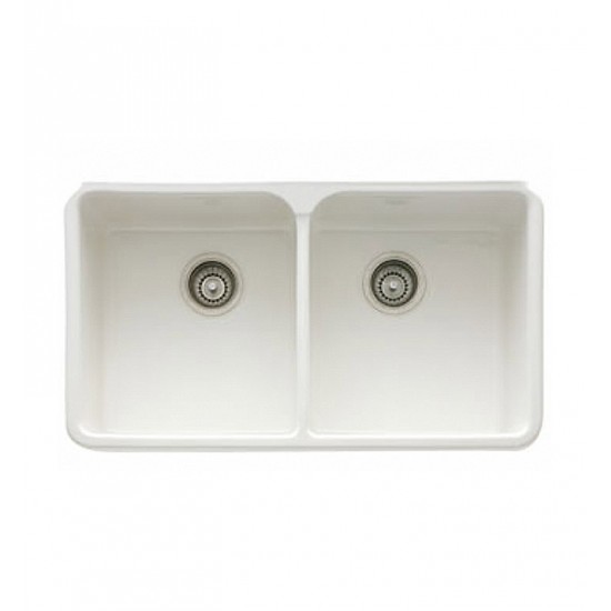 Franke MHK720-31 Manor House 31 1/4" Double Basin Apron Front Fireclay Kitchen Sink