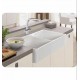 Franke MHK720-35 Manor House 35 5/8" Double Basin Apron Front Fireclay Kitchen Sink