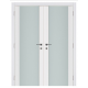 Nova Triplex 001 White Wood Lacquered Modern Interior Door