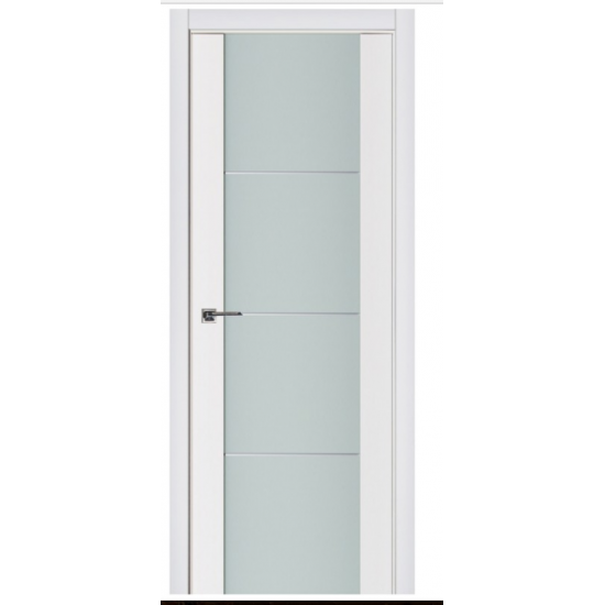 Nova Triplex 006 White Wood Lacquered Modern Interior Door
