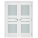 Nova Triplex 038 White Wood Lacquered Modern Interior Door
