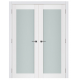 Nova Triplex 054 White Wood Lacquered Modern Interior Door