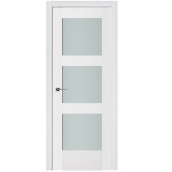 Nova Triplex 058 White Wood Lacquered Modern Interior Door