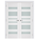 Nova Triplex 033 White Wood Lacquered Modern Interior Door
