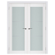 Nova Triplex 049 White Wood Lacquered Modern Interior Door
