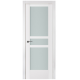 Nova Triplex 069 White Wood Lacquered Modern Interior Door