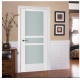 Nova Triplex 069 White Wood Lacquered Modern Interior Door