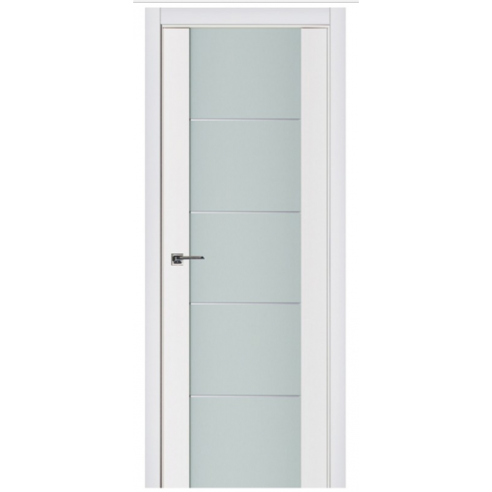 Nova Triplex 007 White Wood Lacquered Modern Interior Door
