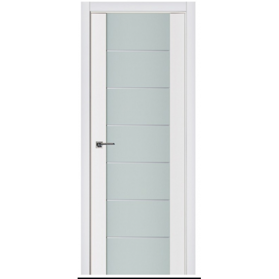 Nova Triplex 009 White Wood Lacquered Modern Interior Door
