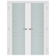 Nova Triplex 010 White Wood Lacquered Modern Interior Door