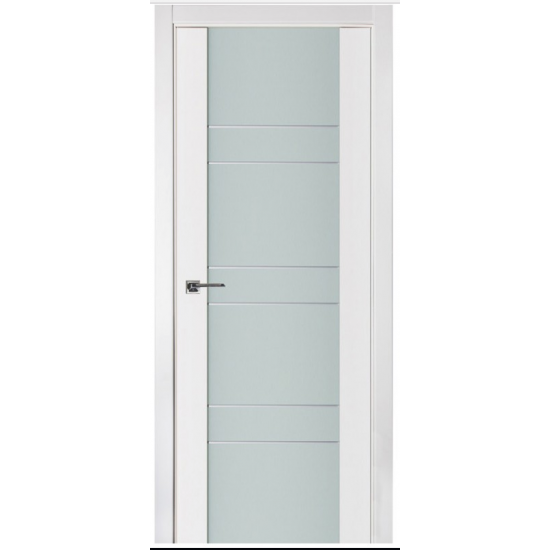 Nova Triplex 011 White Wood Lacquered Modern Interior Door