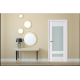 Nova Triplex 011 White Wood Lacquered Modern Interior Door