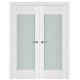 Nova Triplex 012 White Wood Lacquered Modern Interior Door