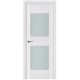 Nova Triplex 013 White Wood Lacquered Modern Interior Door