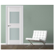 Nova Triplex 013 White Wood Lacquered Modern Interior Door