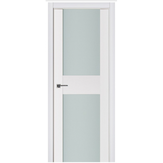 Nova Triplex 014 White Wood Lacquered Modern Interior Door