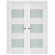 Nova Triplex 065 White Wood Lacquered Modern Interior Door