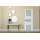 Nova Triplex 016 White Wood Lacquered Modern Interior Door