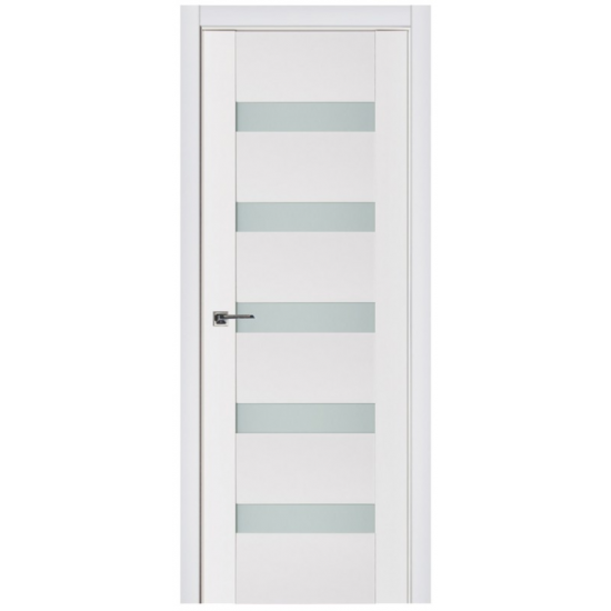 Nova Triplex 018 White Wood Lacquered Modern Interior Door