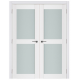 Nova Triplex 020 White Wood Lacquered Modern Interior Door