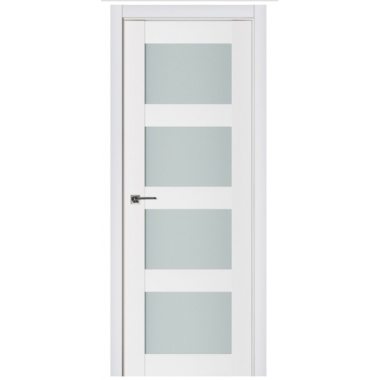 Nova Triplex 021 White Wood Lacquered Modern Interior Door