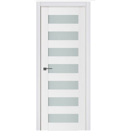 Nova Triplex 024 White Wood Lacquered Modern Interior Door
