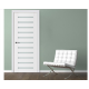 Nova Triplex 028 White Wood Lacquered Modern Interior Door