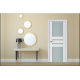 Nova Triplex 031 White Wood Lacquered Modern Interior Door