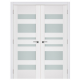 Nova Triplex 034 White Wood Lacquered Modern Interior Door