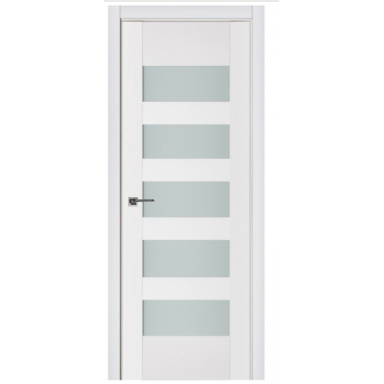 Nova Triplex 040 White Wood Lacquered Modern Interior Door