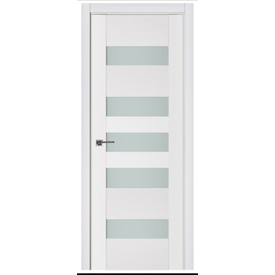 Nova Triplex 042 White Wood Lacquered Modern Interior Door