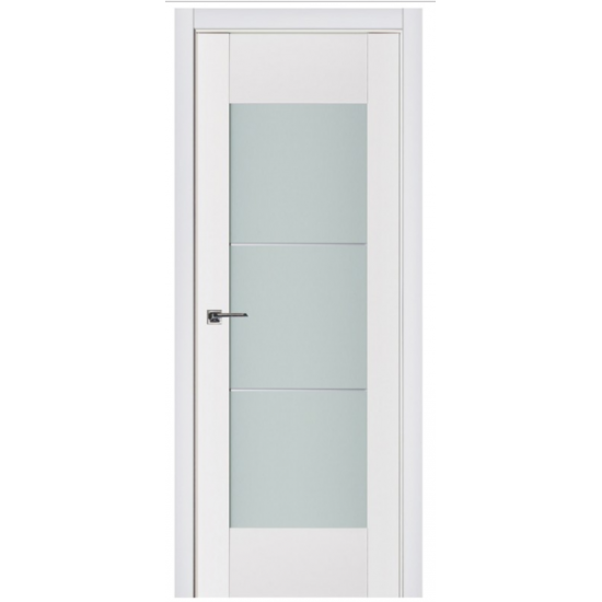 Nova Triplex 050 White Wood Lacquered Modern Interior Door