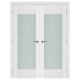 Nova Triplex 050 White Wood Lacquered Modern Interior Door