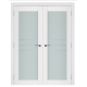 Nova Triplex 051 White Wood Lacquered Modern Interior Door