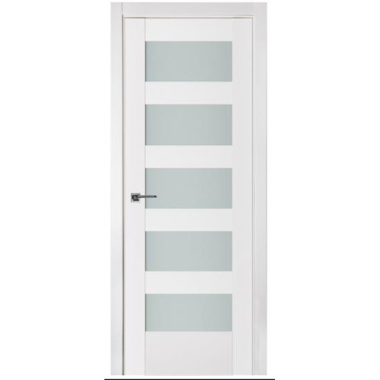 Nova Triplex 057 White Wood Lacquered Modern Interior Door