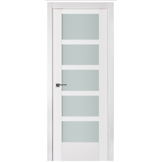 Nova Triplex 061 White Wood Lacquered Modern Interior Door