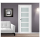 Nova Triplex 062 White Wood Lacquered Modern Interior Door