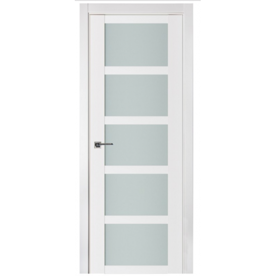 Nova Triplex 064 White Wood Lacquered Modern Interior Door