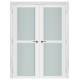 Nova Triplex 067 White Wood Lacquered Modern Interior Door