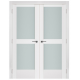 Nova Triplex 068 White Wood Lacquered Modern Interior Door