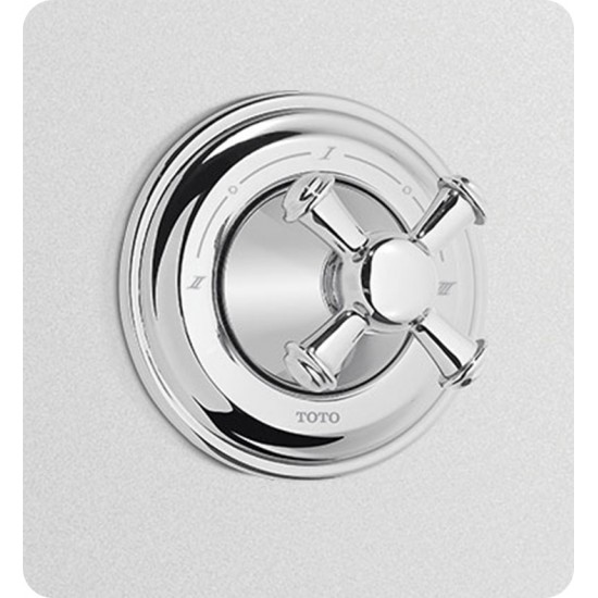 TOTO TS220X Vivian™ Three-Way Diverter Trim with Off - Cross Handle