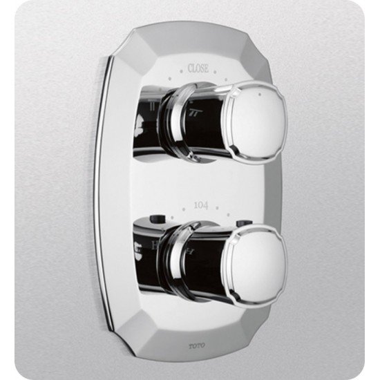 TOTO TS970D Guinevere® Thermostatic Mixing Valve with Two-Way Volume Control Trim
