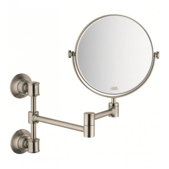 Hansgrohe 42090 Axor Montreux 7 3/4" Pull-Out Circular Shape Shaving Mirror