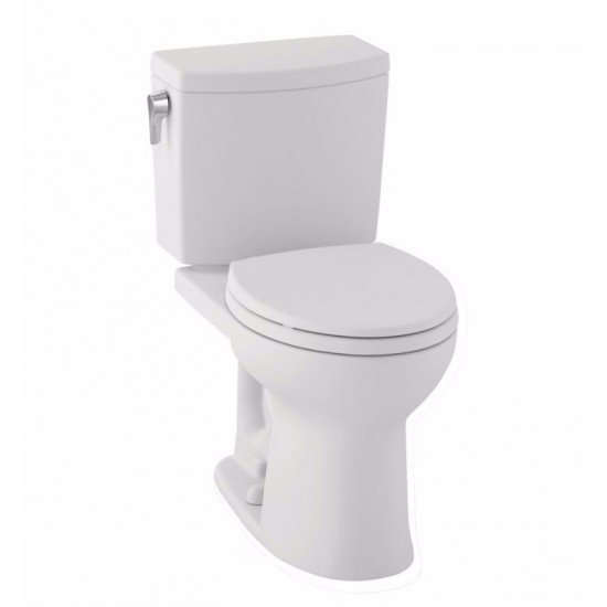 TOTO CST453CEFRG#01 Drake® II Two-Piece Toilet, Round Bowl, 1.28 GPF Right Hand Trip Lever