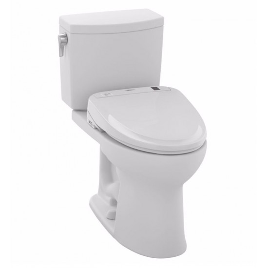 TOTO MW454574CUFG#01 Drake II 1G Two-Piece Elongated Toilet with 1.0 GPF Single Flush and S300e Connect+ Washlet